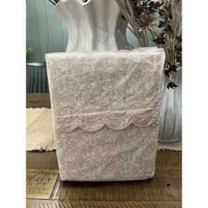 Teen Twin XL 300 Thread Count Scalloped Edge Ditsy Floral Sheet Set NEW